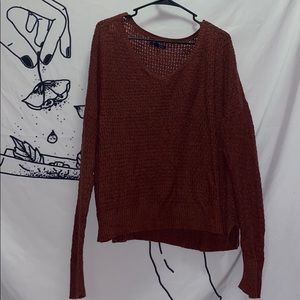 Brick red sweater